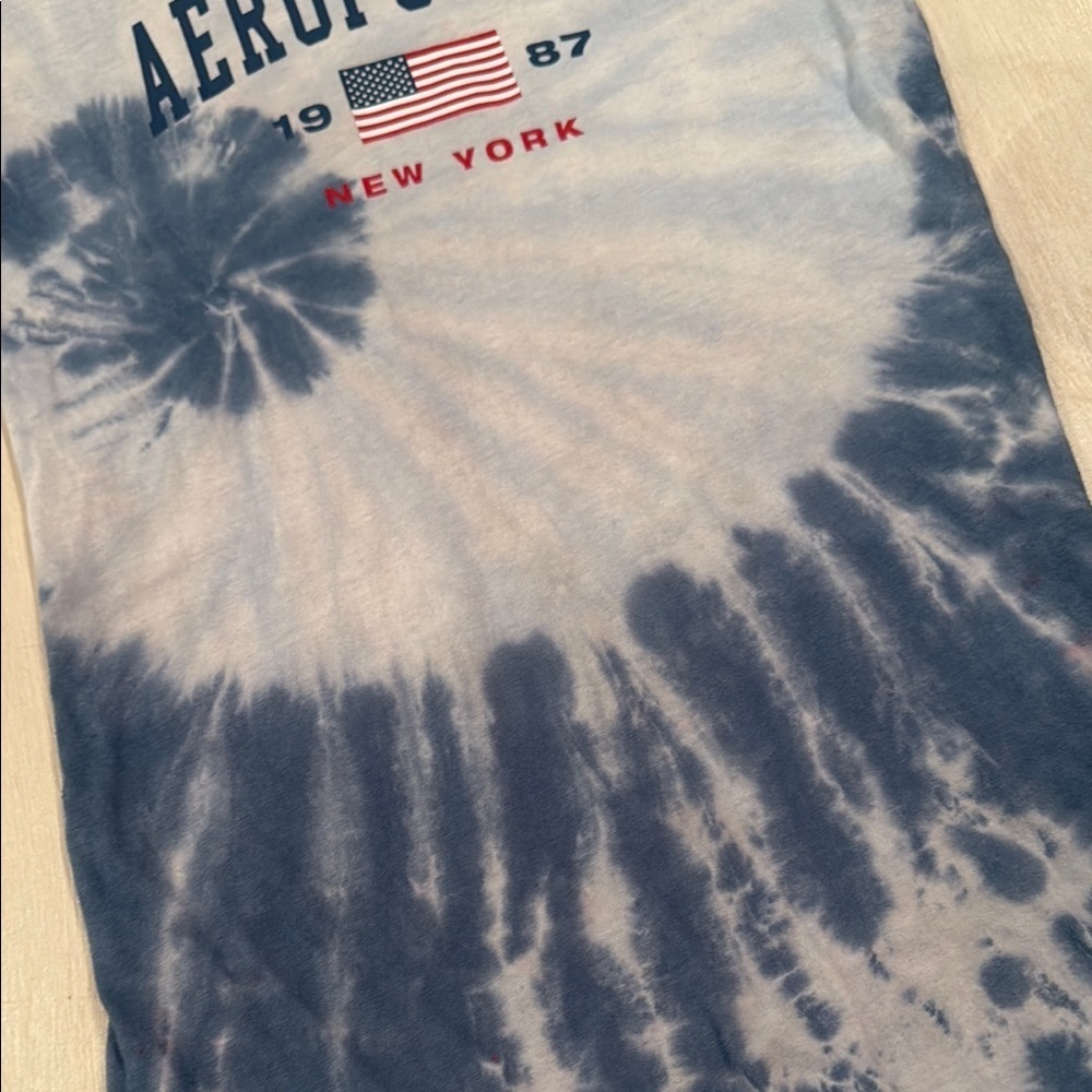 Aeropostale Tie-Dye T-Shirt - Blue and White - Picture 5 of 5